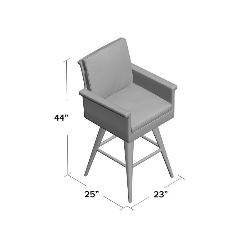 Wade Logan® Arville Wicker Outdoor Stool with Cushion & Reviews Wayfair